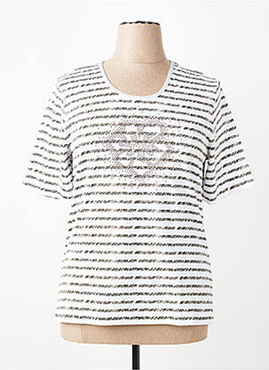 Tricou serigrafie cu strasuri mâneci scurte gri RABE femeie