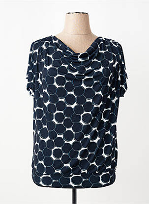 Tricou elasticitate mâneci scurte albastru BIANCA femeie