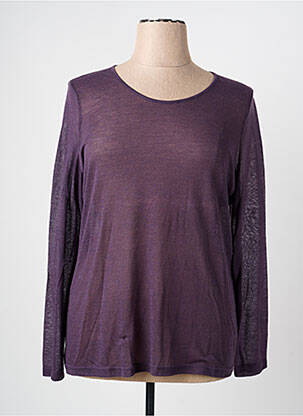 Top elasticitate mâneci lungi violet PAUSE CAFE femeie