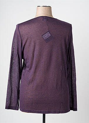 Top elasticitate mâneci lungi violet PAUSE CAFE femeie