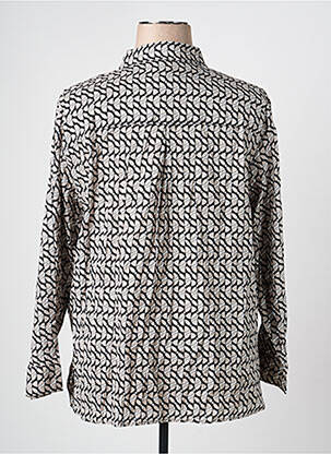 Cămașă imprimeu fantezie mâneci lungi gri OLSEN femeie