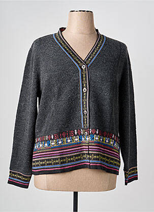 Vestă cu mâneci lungi elasticitate gri PAUPORTÉ femeie