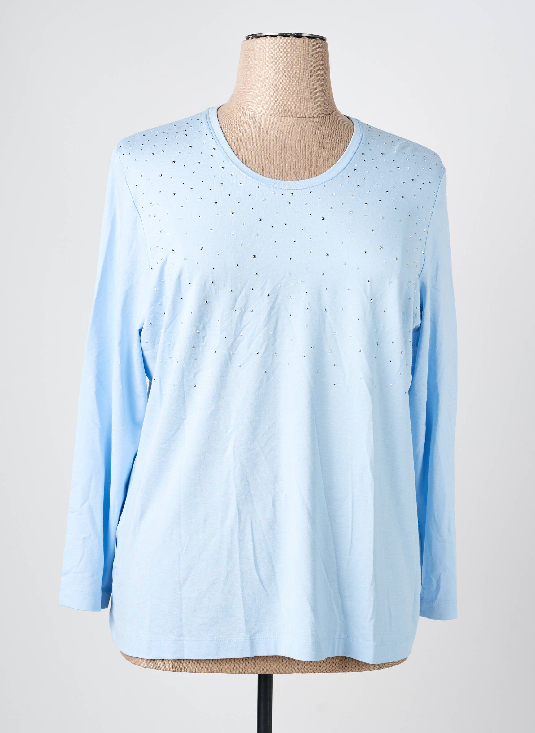 Tricou mâneci lungi mâneci lungi albastru RABE femeie