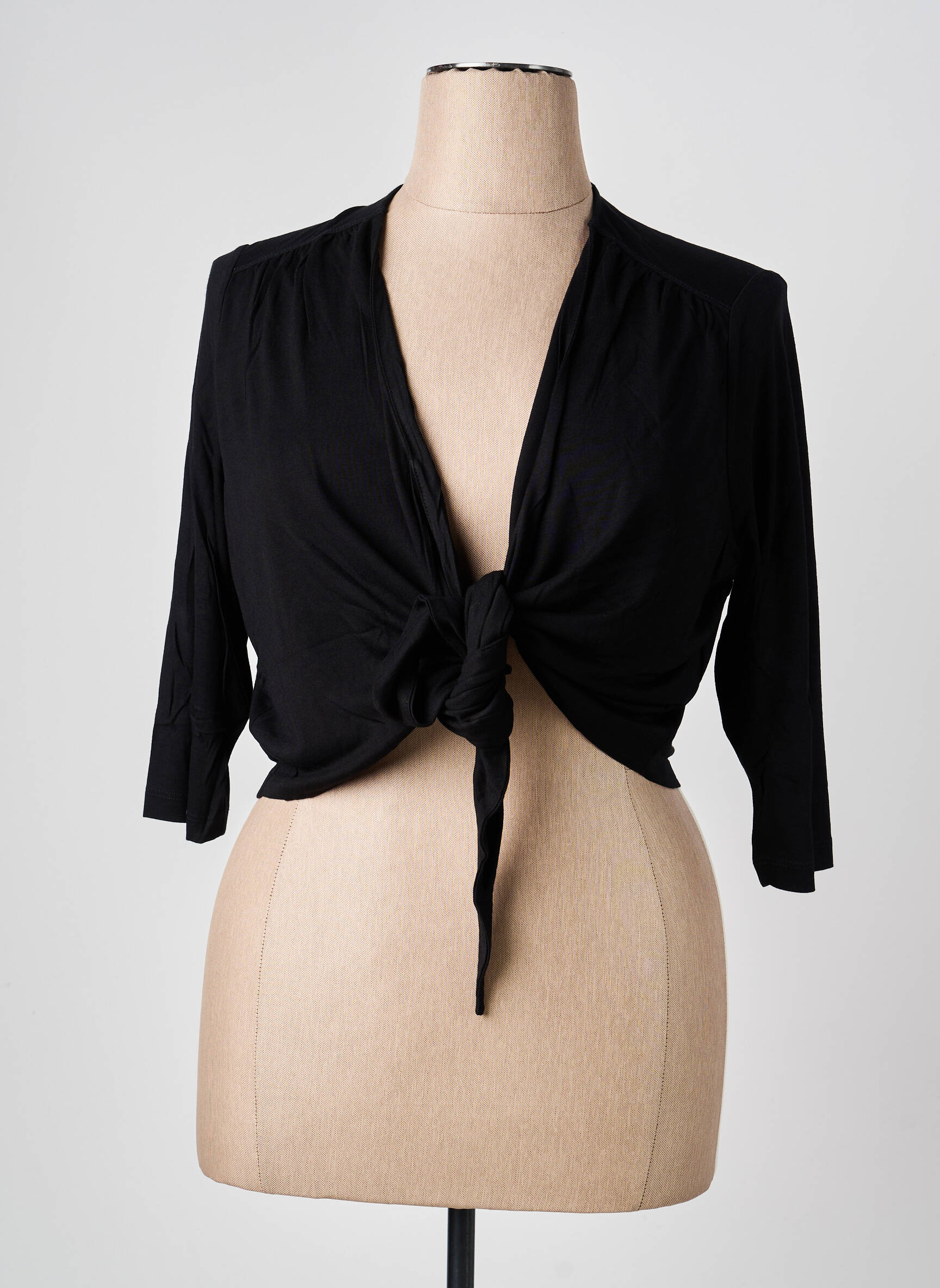 Cardigan petrecut elasticitate negru OLSEN femeie