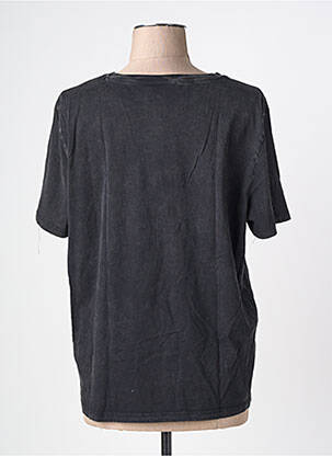 Tricou croială dreaptă mâneci scurte negru GARCIA femeie