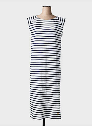 Rochie lungă mâneci scurte mâneci scurte albastru ARMOR LUX femeie