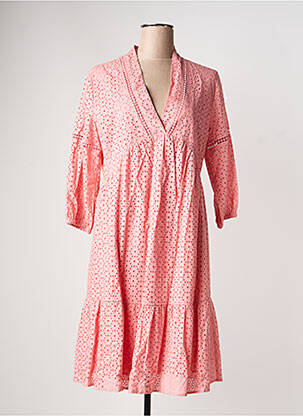 Rochie midi mâneci 3/4 mâneci 3/4 roz OLSEN femeie