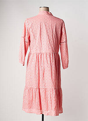 Rochie midi mâneci 3/4 mâneci 3/4 roz OLSEN femeie