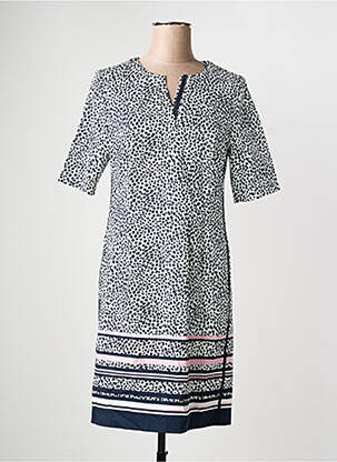 Rochie midi croială fluidă mâneci 3/4 albastru FRANK WALDER femeie