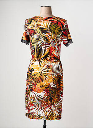 Rochie midi mâneci scurte mâneci scurte negru CHRISTINE LAURE femeie