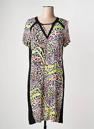 Rochie midi mâneci scurte mâneci scurte negru GUY DUBOUIS femeie