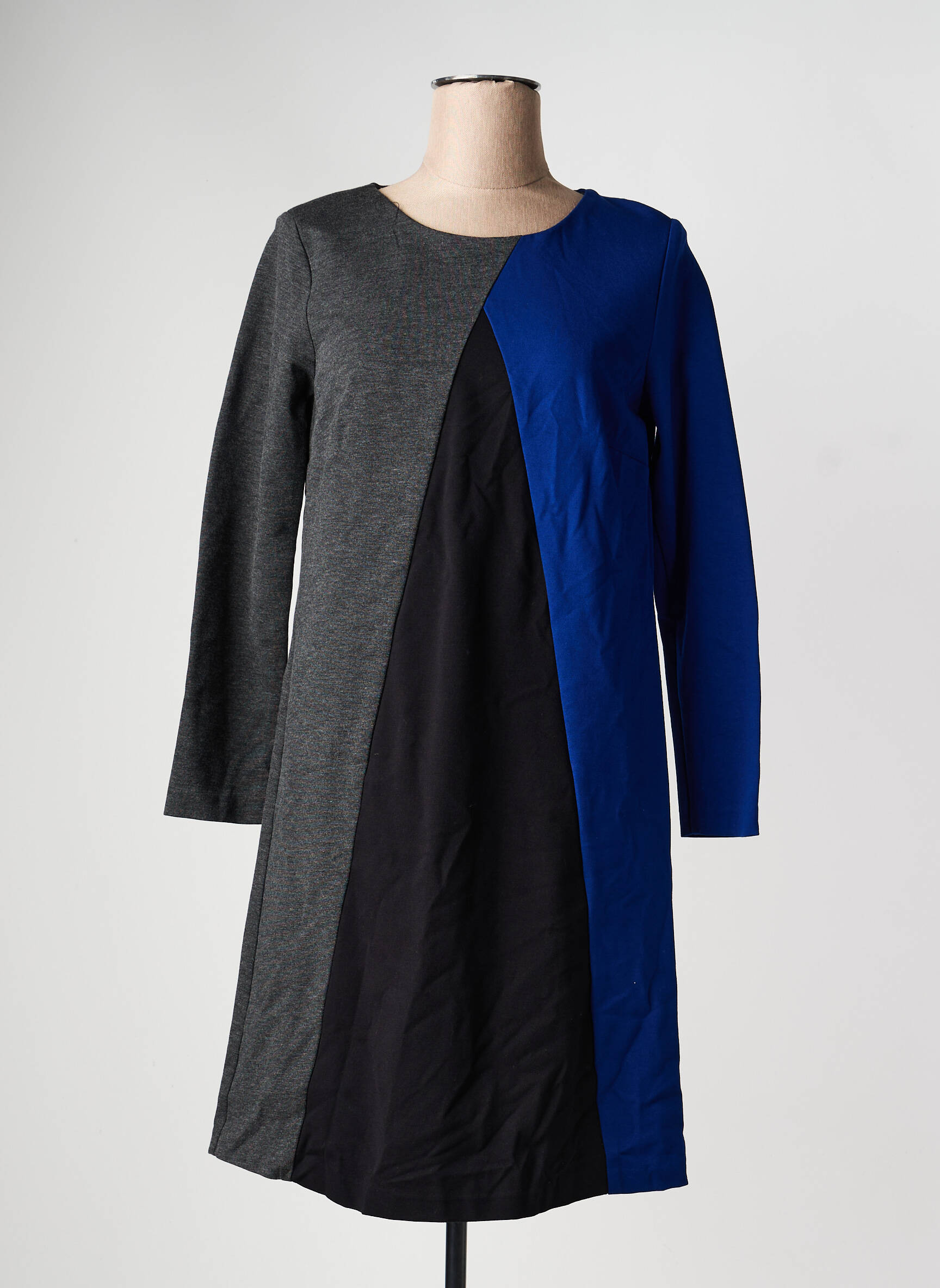 Rochie scurtă mâneci 3/4 mâneci 3/4 gri PAUPORTÉ femeie
