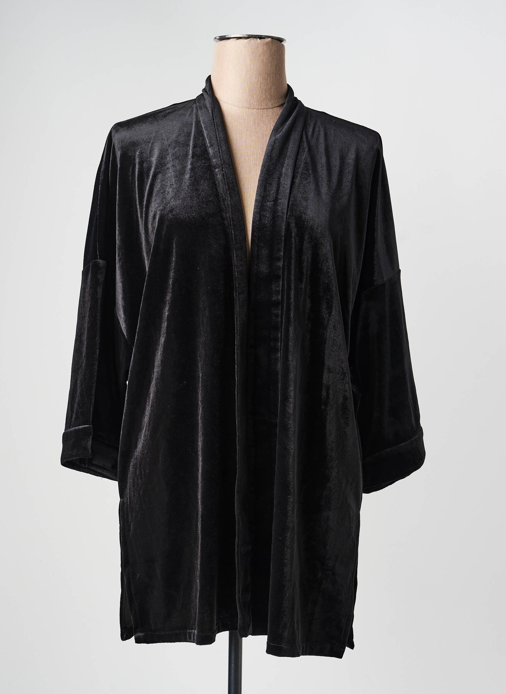 Jachete kimono guler în v negru OLSEN femeie