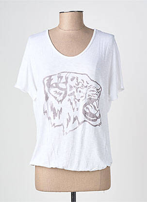 Tricou elasticitate mâneci scurte alb STREET ONE femeie