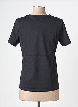 Tricou serigrafie mâneci scurte negru GARCIA femeie