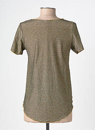 Tricou elasticitate mâneci scurte auriu MINDELO BAY femeie