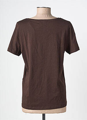Tricou serigrafie mâneci scurte maro STREET ONE femeie