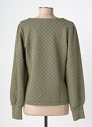 Top elasticitate mâneci lungi verde GEISHA femeie