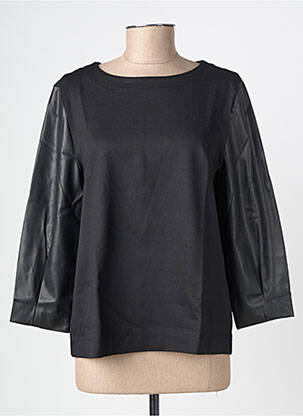 Top elasticitate mâneci lungi negru STREET ONE femeie