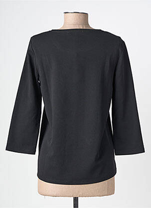 Top țesătură crep mâneci lungi negru GARCIA femeie