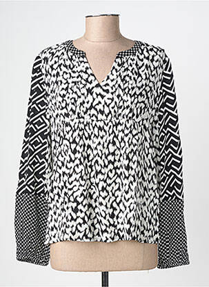 Top croială fluidă mâneci lungi negru STREET ONE femeie