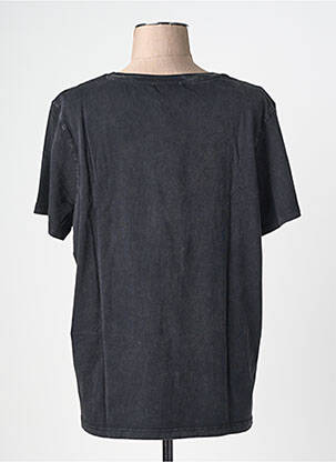 Tricou serigrafie mâneci scurte negru GARCIA femeie