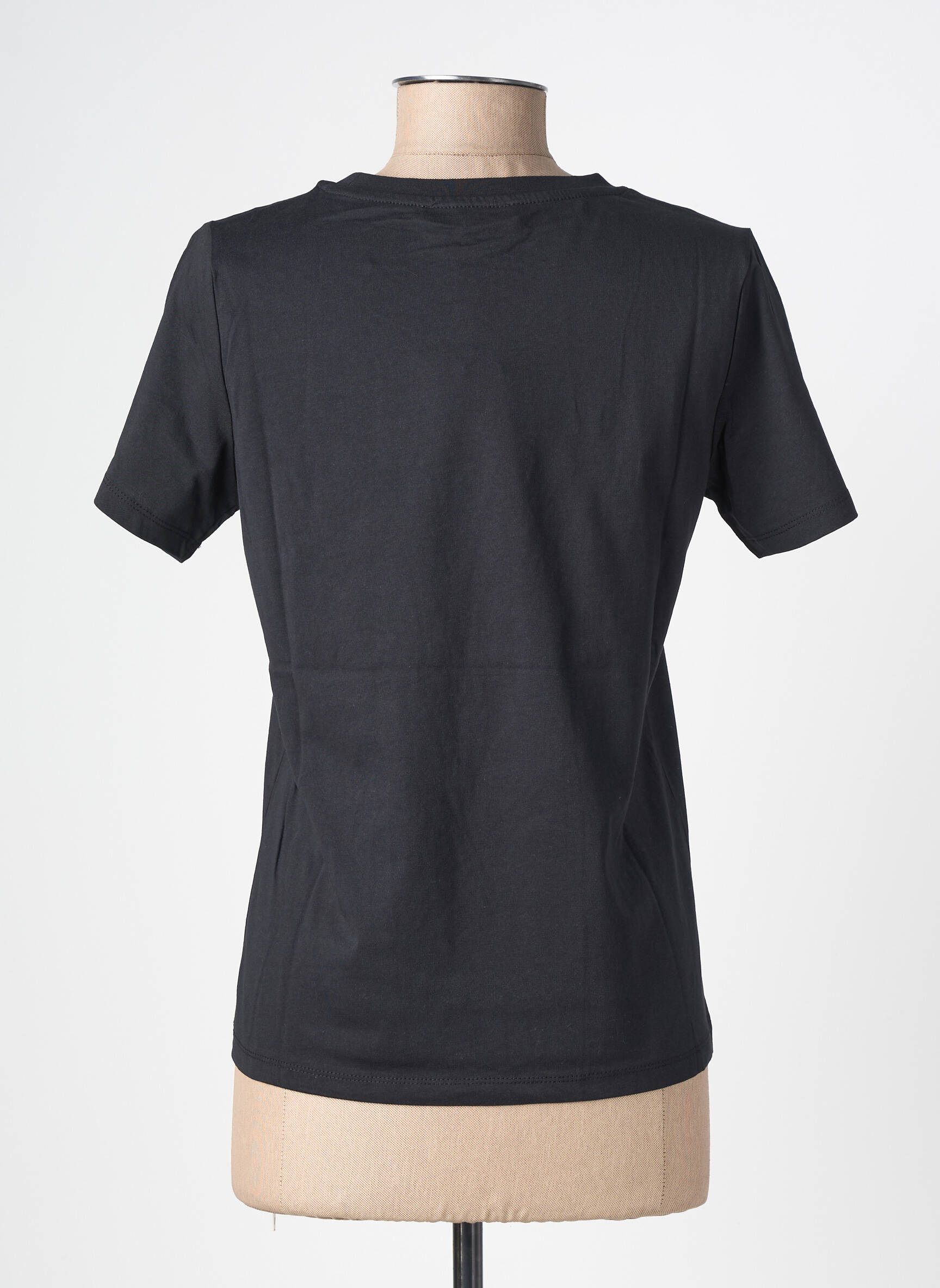 Tricou serigrafie mâneci scurte negru GARCIA femeie