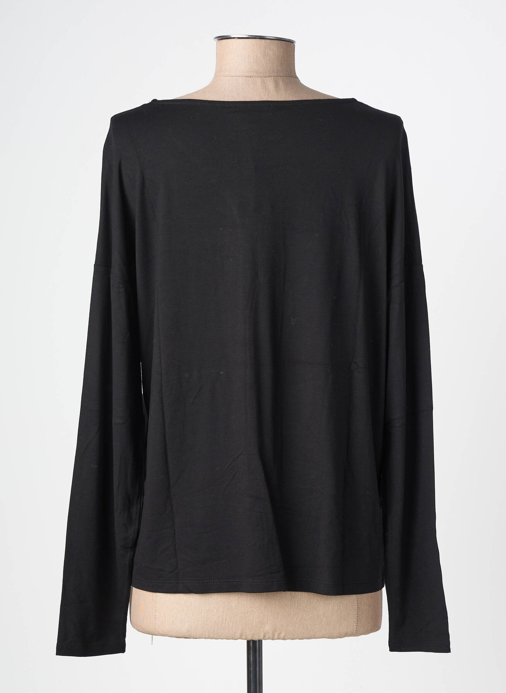 Top elasticitate mâneci lungi negru STREET ONE femeie