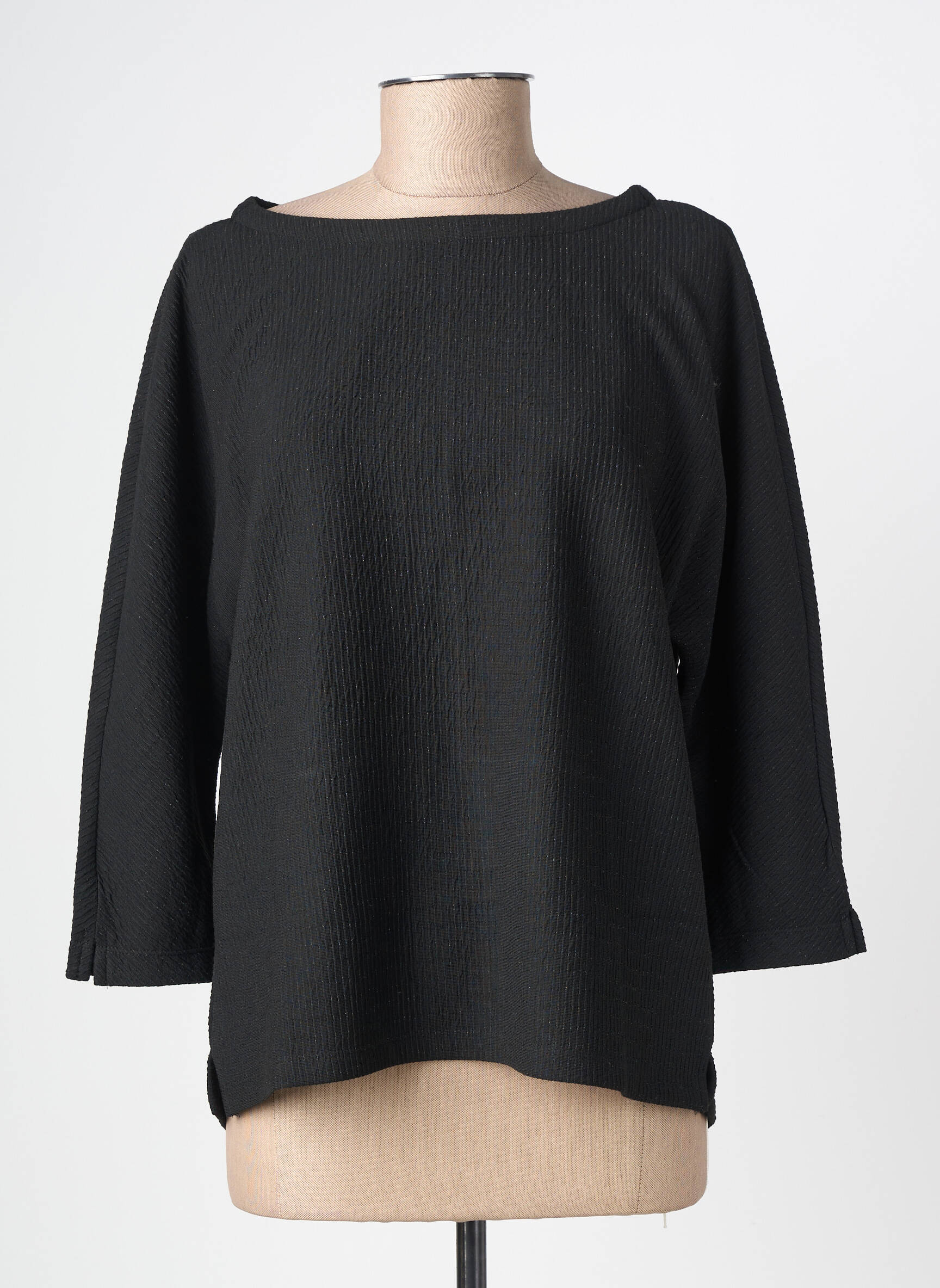 Top elasticitate mâneci lungi negru STREET ONE femeie
