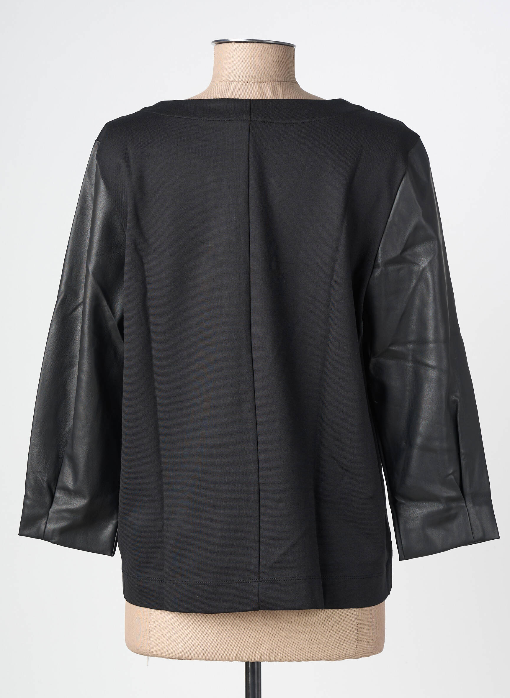 Top elasticitate mâneci lungi negru STREET ONE femeie