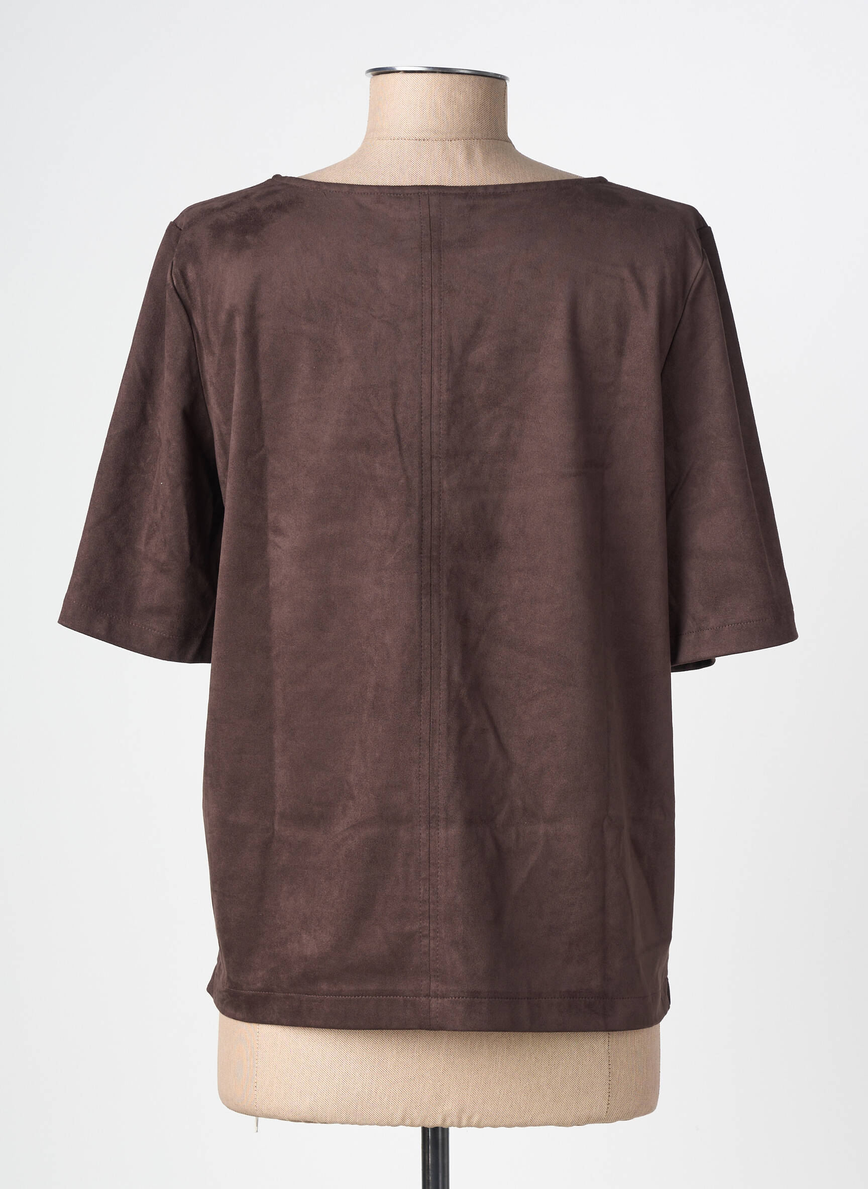 Tricou elasticitate mâneci scurte maro STREET ONE femeie