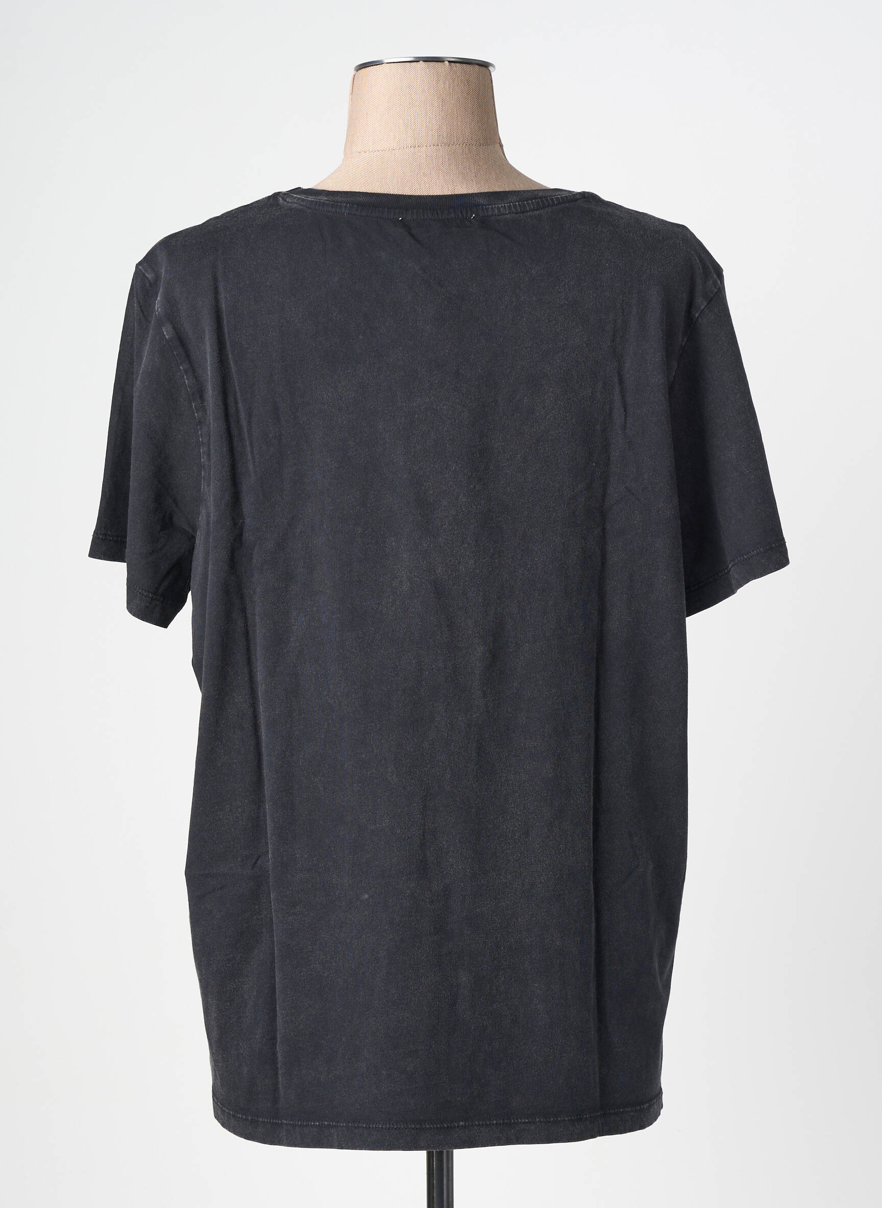 Tricou serigrafie mâneci scurte negru GARCIA femeie