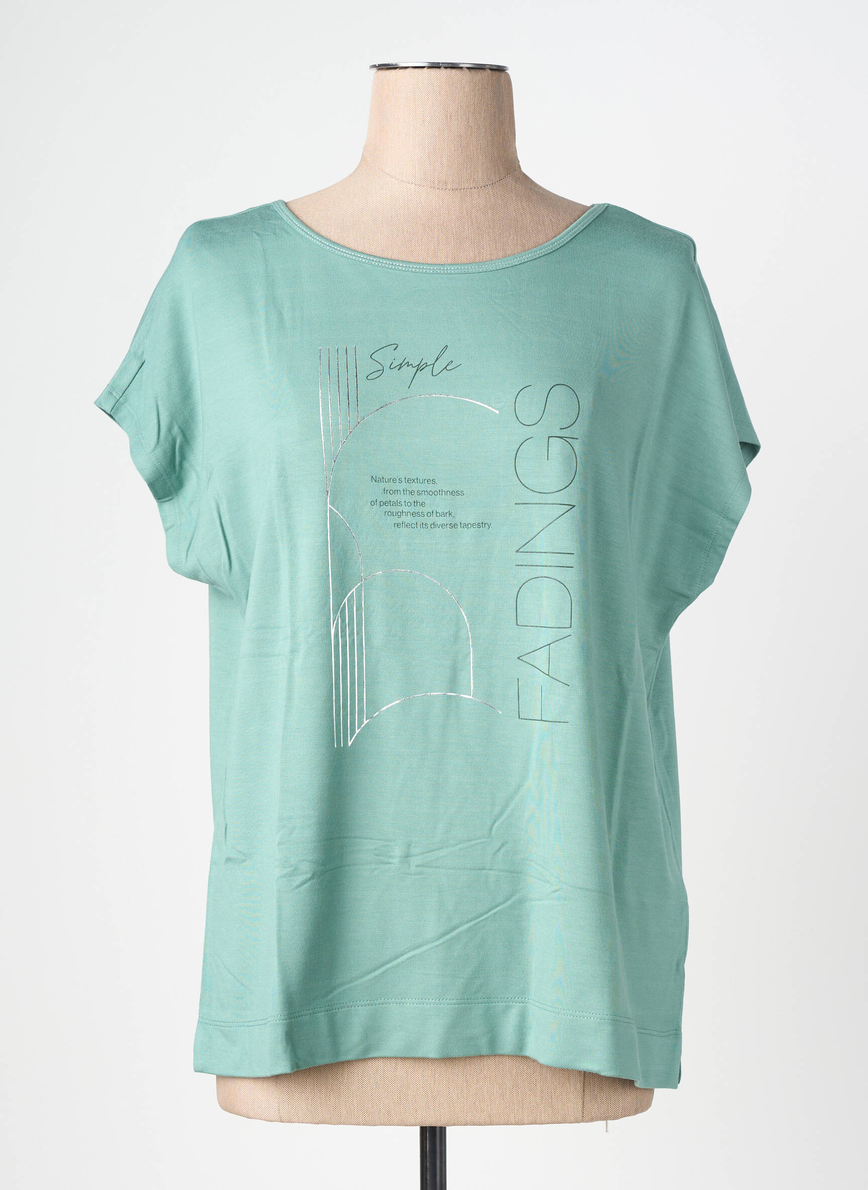 Tricou serigrafie mâneci scurte verde STREET ONE femeie
