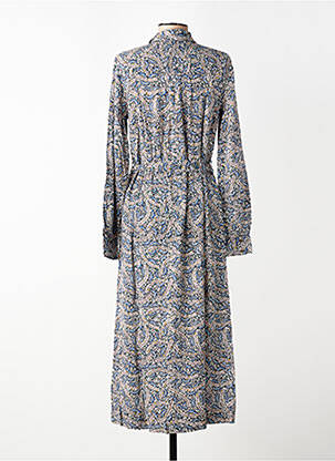 Rochie lungă mâneci lungi mâneci lungi albastru GARCIA femeie