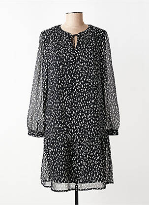 Rochie midi imprimeu fantezie mâneci lungi negru STREET ONE femeie