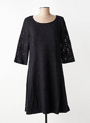 Rochie midi mâneci scurte mâneci scurte negru STREET ONE femeie