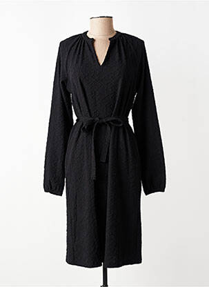 Rochie midi mâneci lungi mâneci lungi negru GEISHA femeie