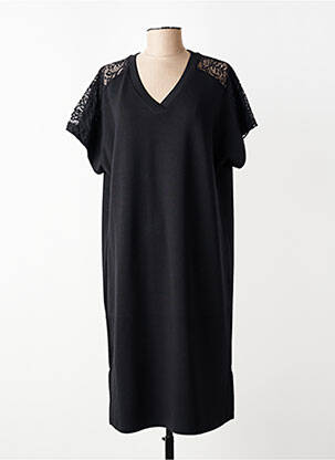 Rochie midi mâneci scurte mâneci scurte negru SOYACONCEPT femeie