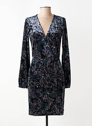 Rochie midi mâneci lungi mâneci lungi albastru GARCIA femeie