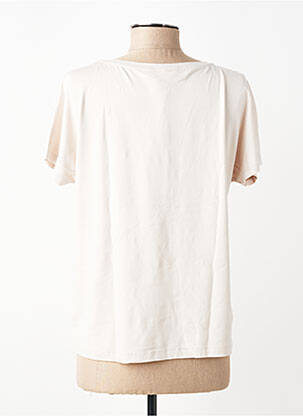 Tricou croială dreaptă mâneci scurte bej STREET ONE femeie