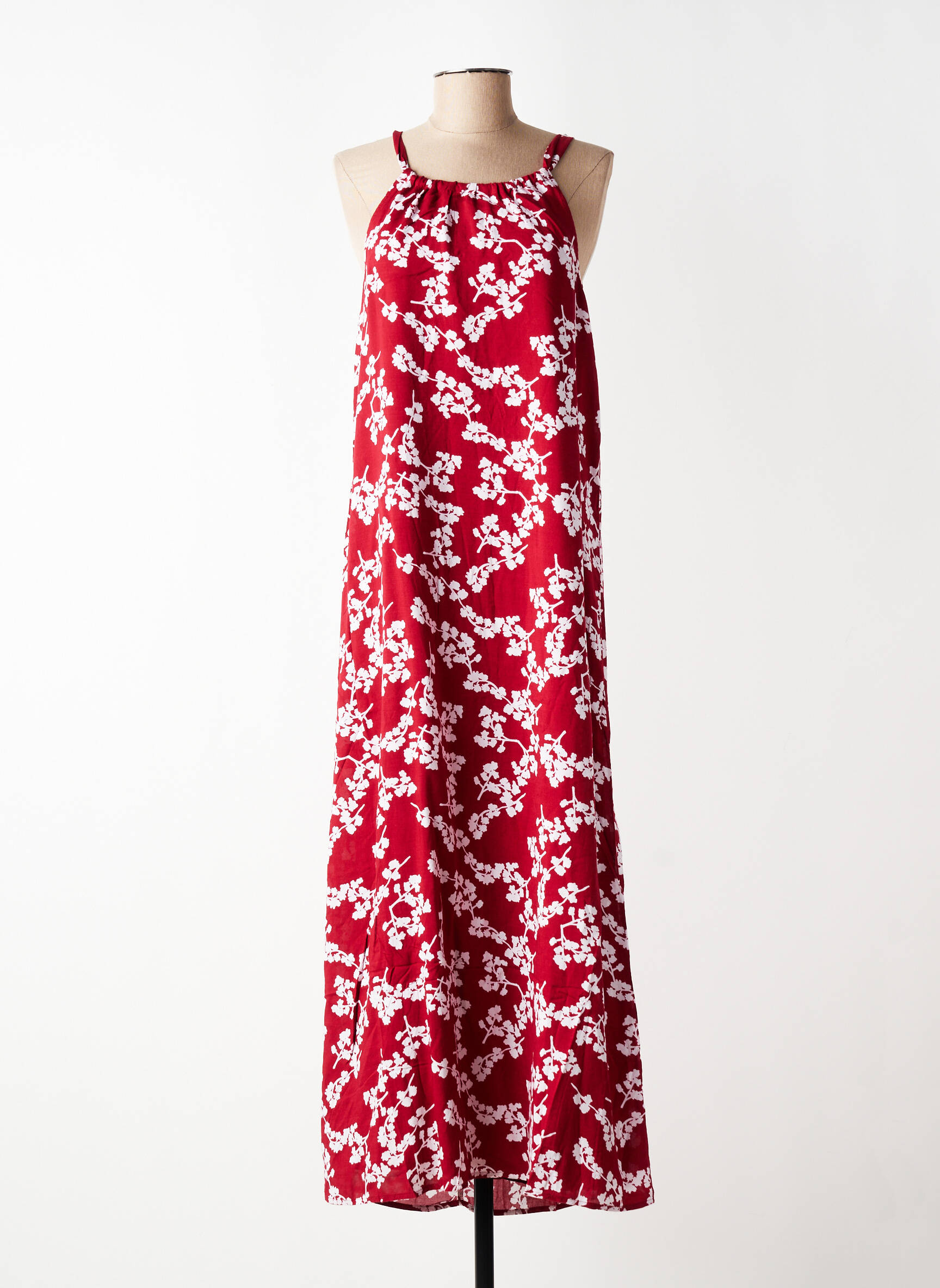 Rochie lungă imprimeu floral fără mâneci roșu STREET ONE femeie