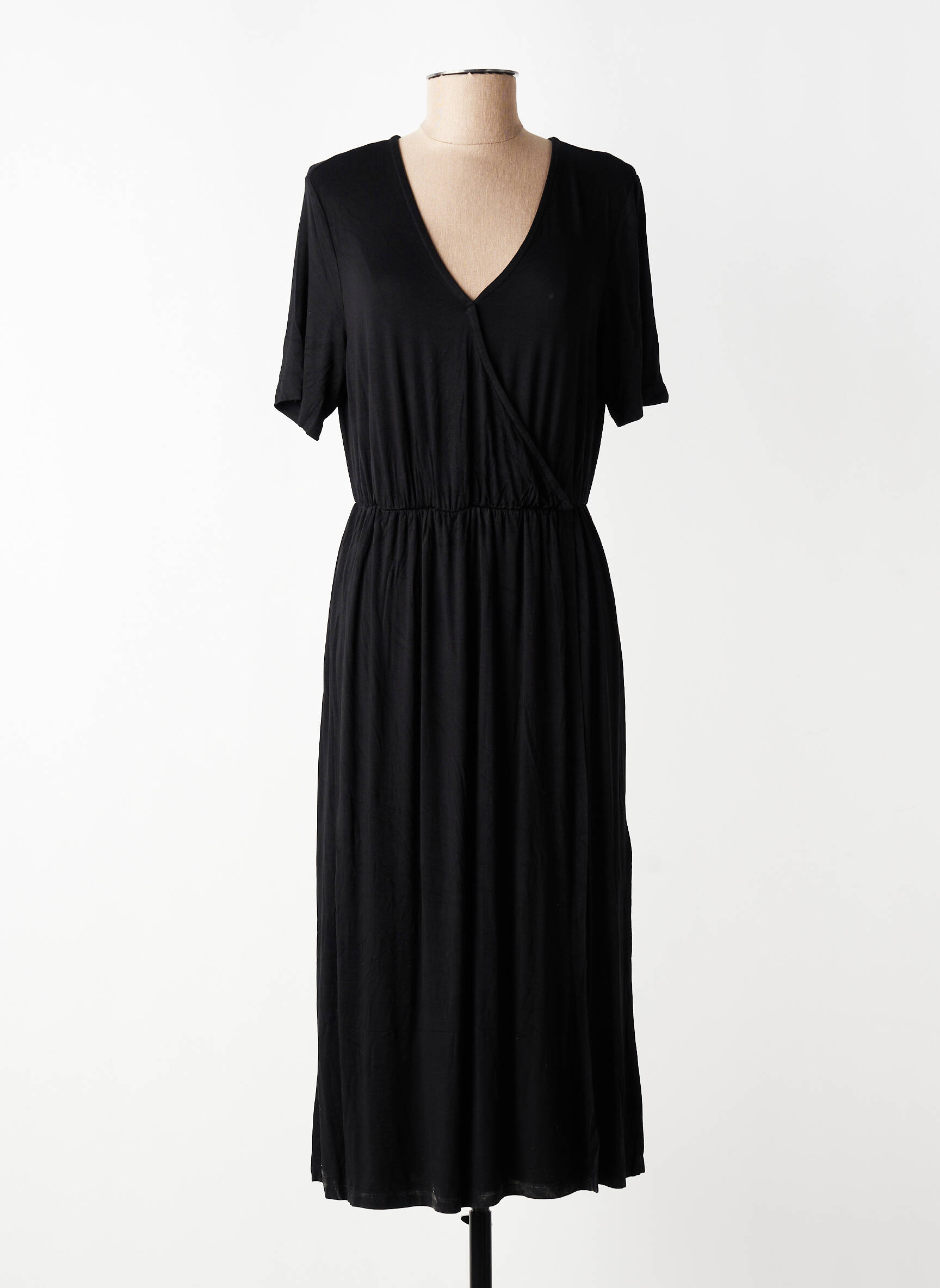Rochie lungă mâneci scurte mâneci scurte negru STREET ONE femeie