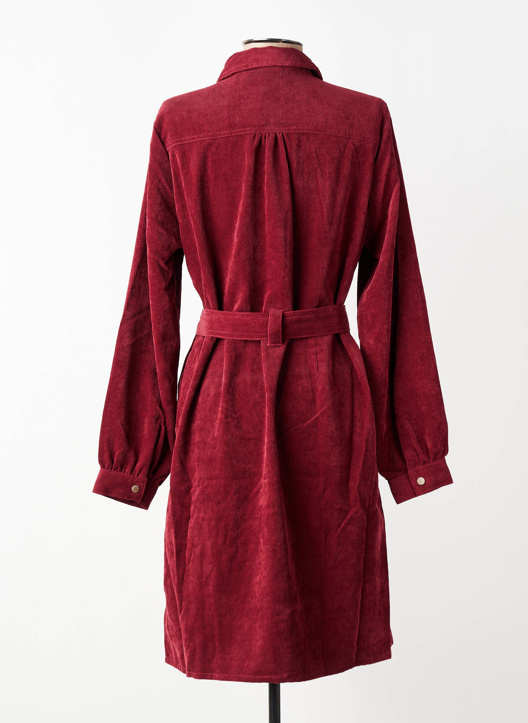 Rochie midi mâneci lungi mâneci lungi roșu GARCIA femeie