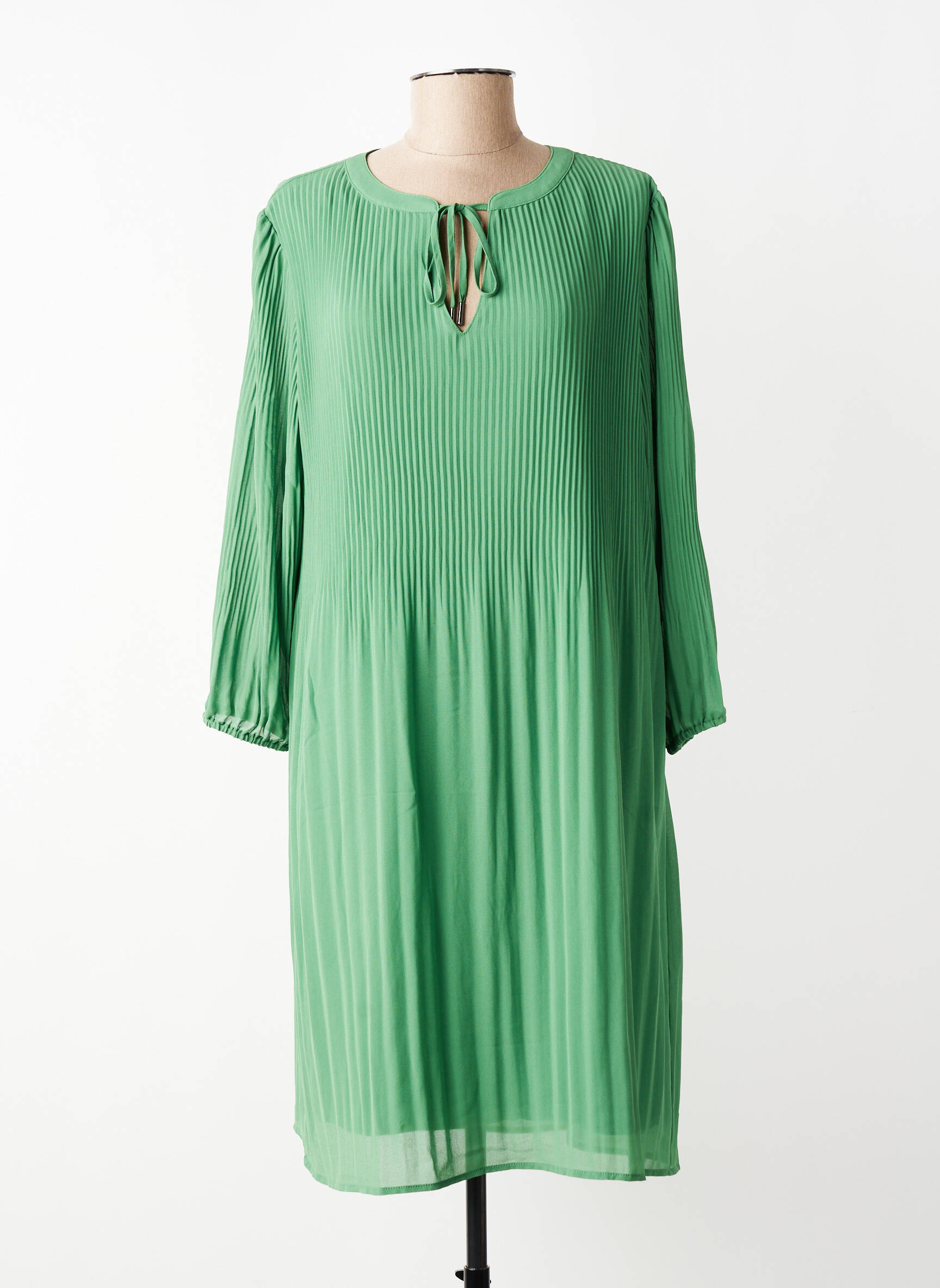 Rochie midi mâneci lungi mâneci lungi verde STREET ONE femeie