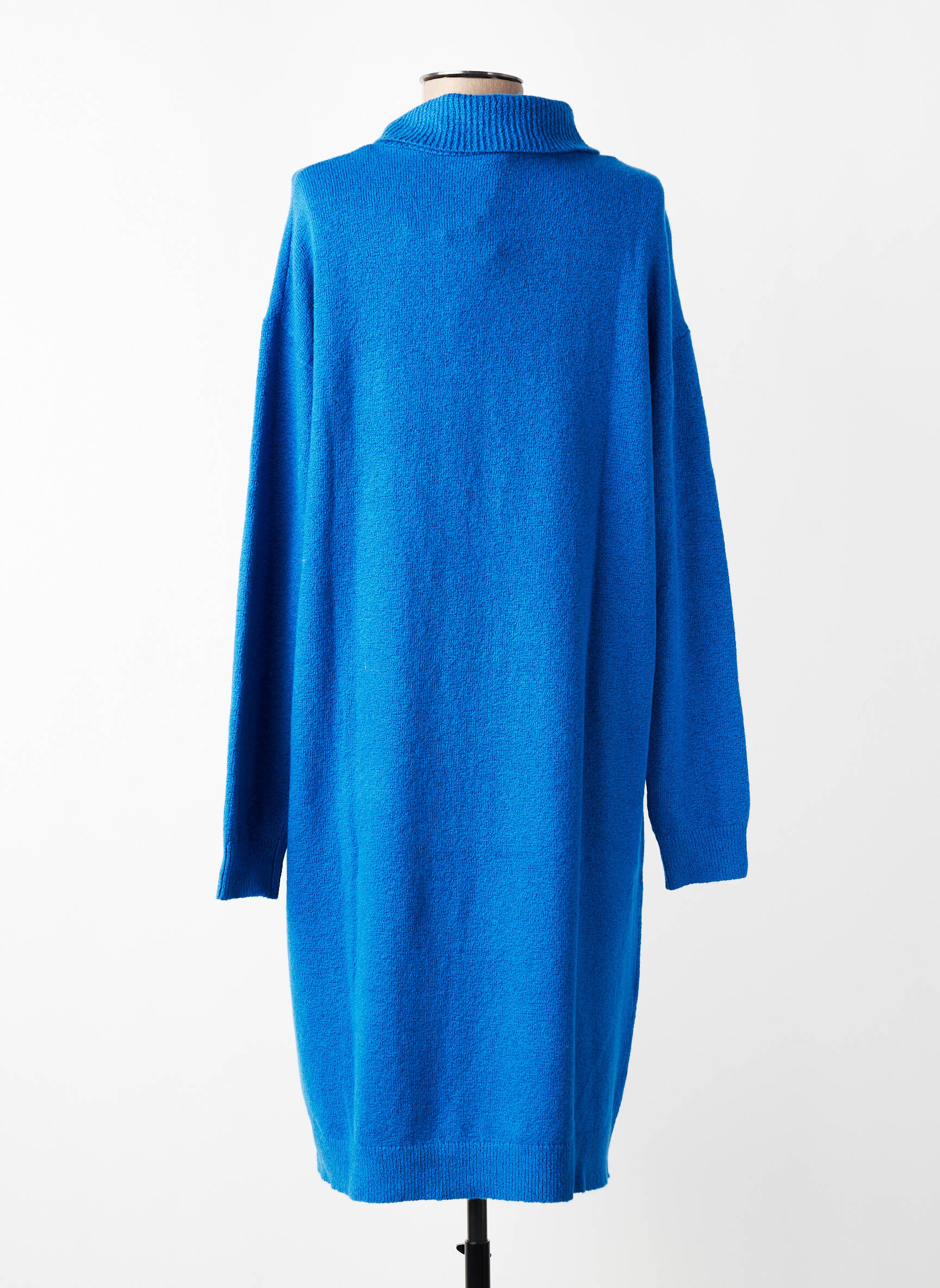 Rochie pulover croială dreaptă mâneci lungi albastru STREET ONE femeie