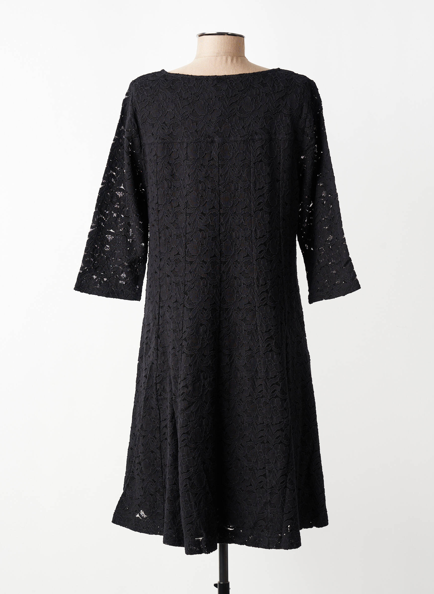 Rochie midi mâneci scurte mâneci scurte negru STREET ONE femeie