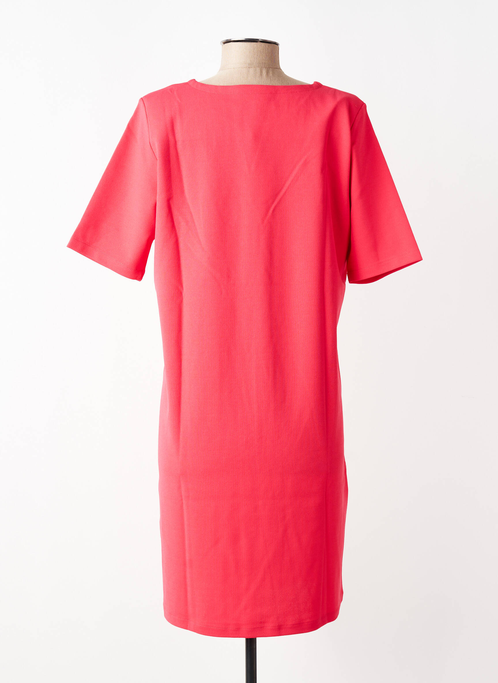 Rochie midi țesătură crep mâneci scurte roșu GARCIA femeie