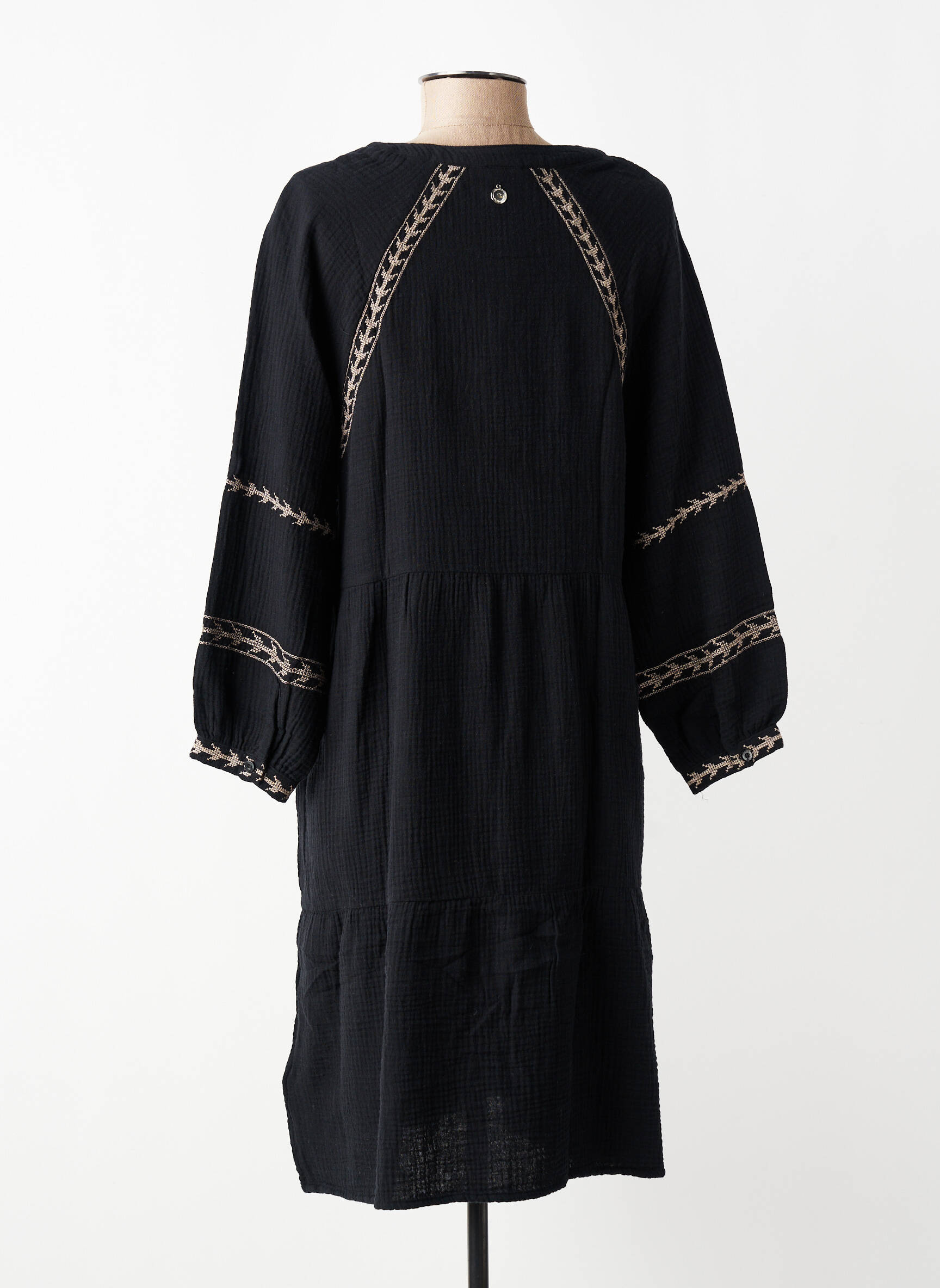 Rochie midi mâneci lungi mâneci lungi negru STREET ONE femeie