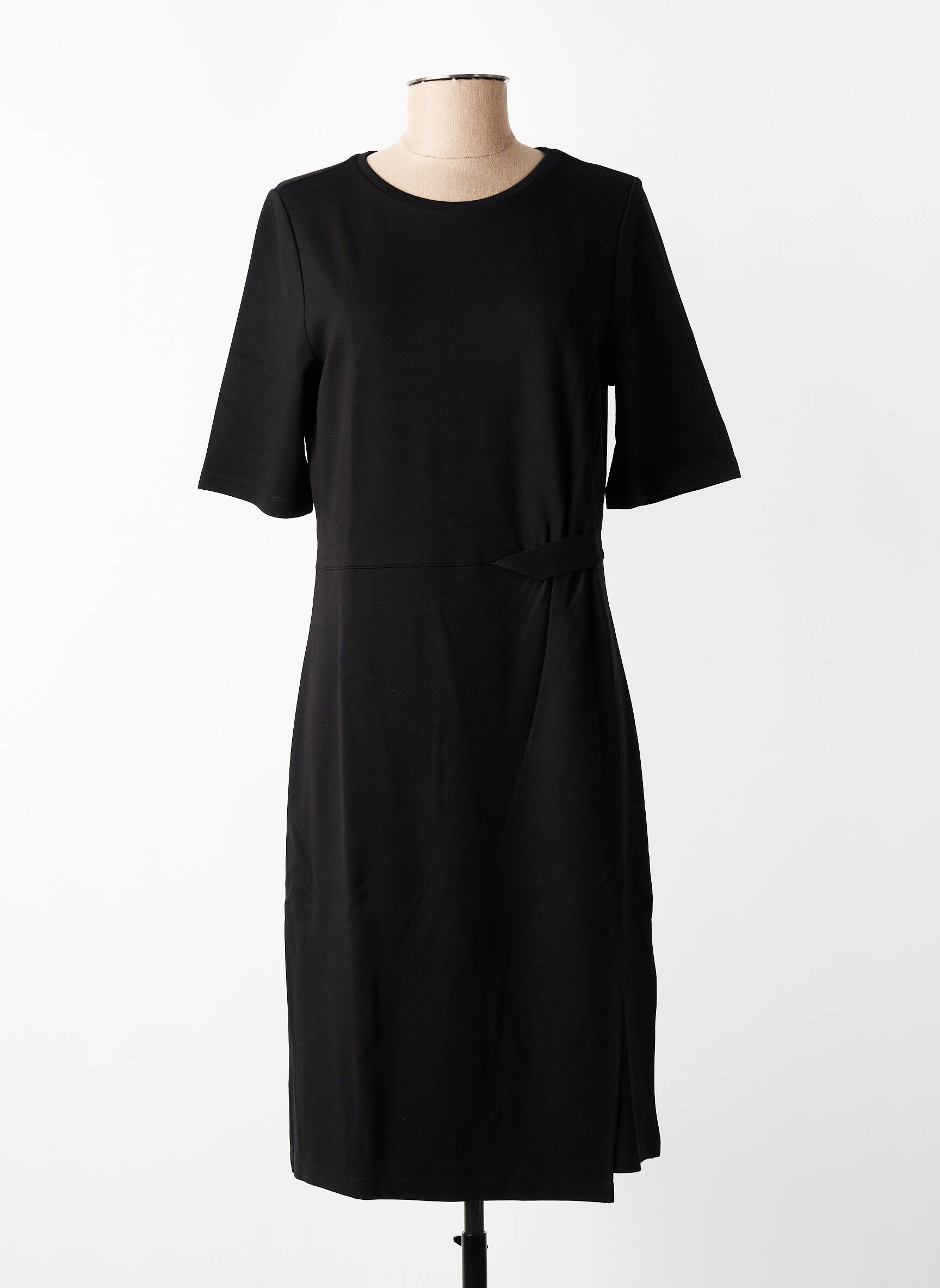 Rochie midi mâneci scurte mâneci scurte negru STREET ONE femeie