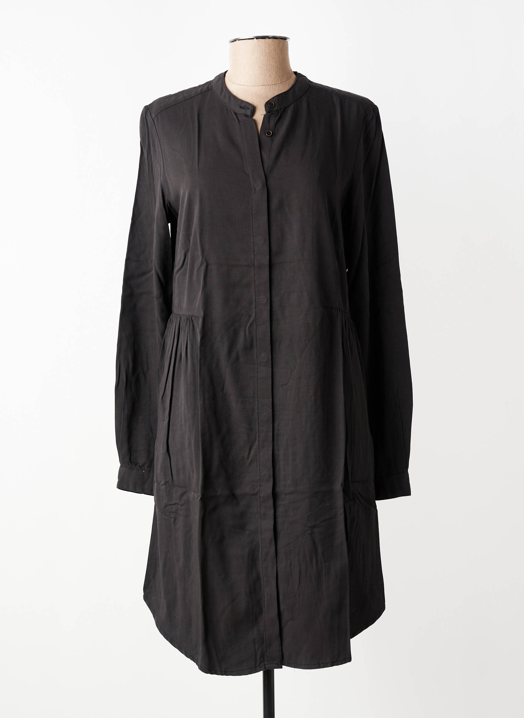 Rochie midi mâneci lungi mâneci lungi negru GEISHA femeie